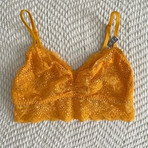 VS PINK yellow bralette
